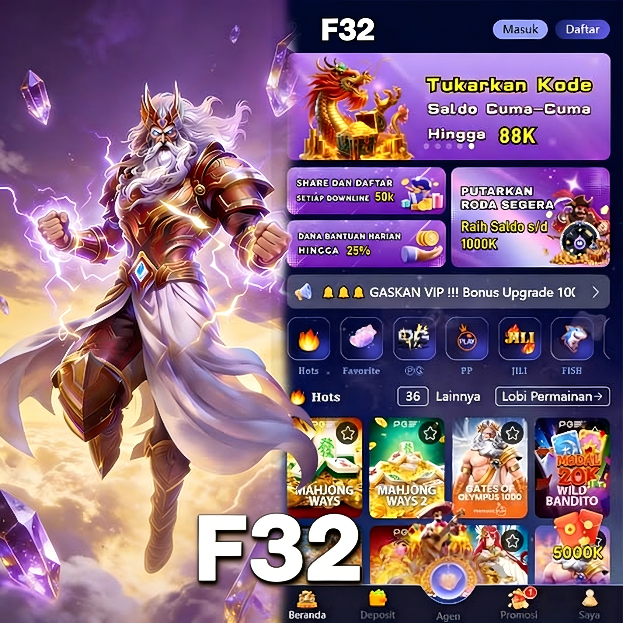 F32 - f32 Login Daftar Aman